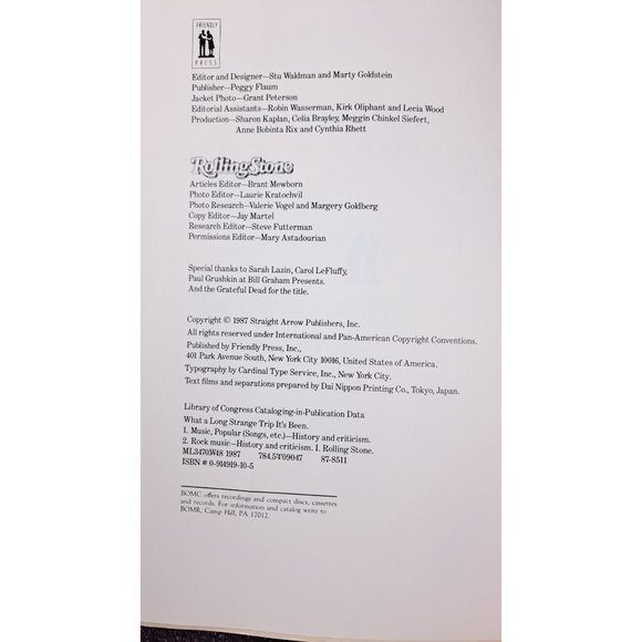 20 Years Rolling Stone Long Strange Trip It's Been Vintage Book Softcover 1987 - Picture 12 of 14